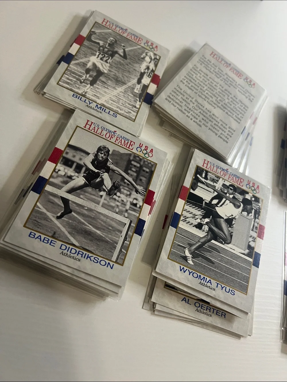 US Olympic Hall of Fame Athletics Trading Card Lot of 20